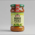 Jar of Druk Mango Pickle on a white background