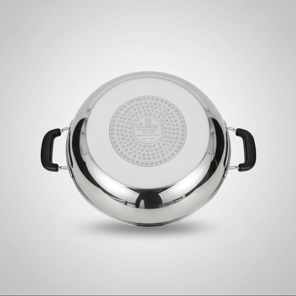 Diamond white induction karahi