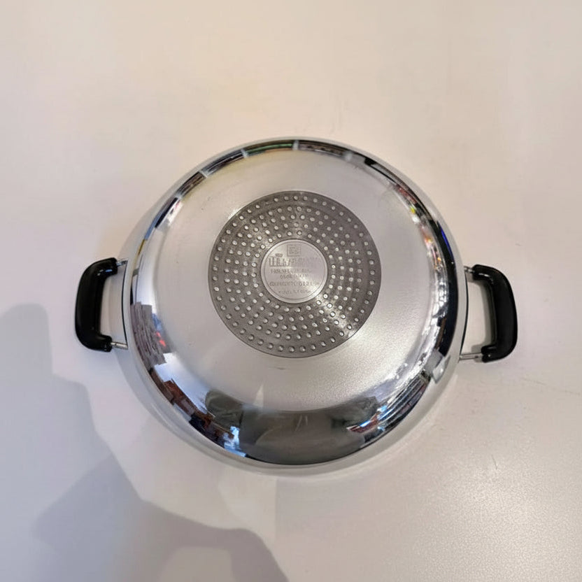 Diamond white induction karahi