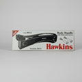 Box of Hawkins folding knife on a gray background