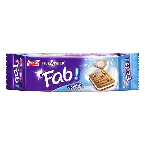 Parle Hide & Seek Fab Vanilla chocolate-chip cookies, 112g pack