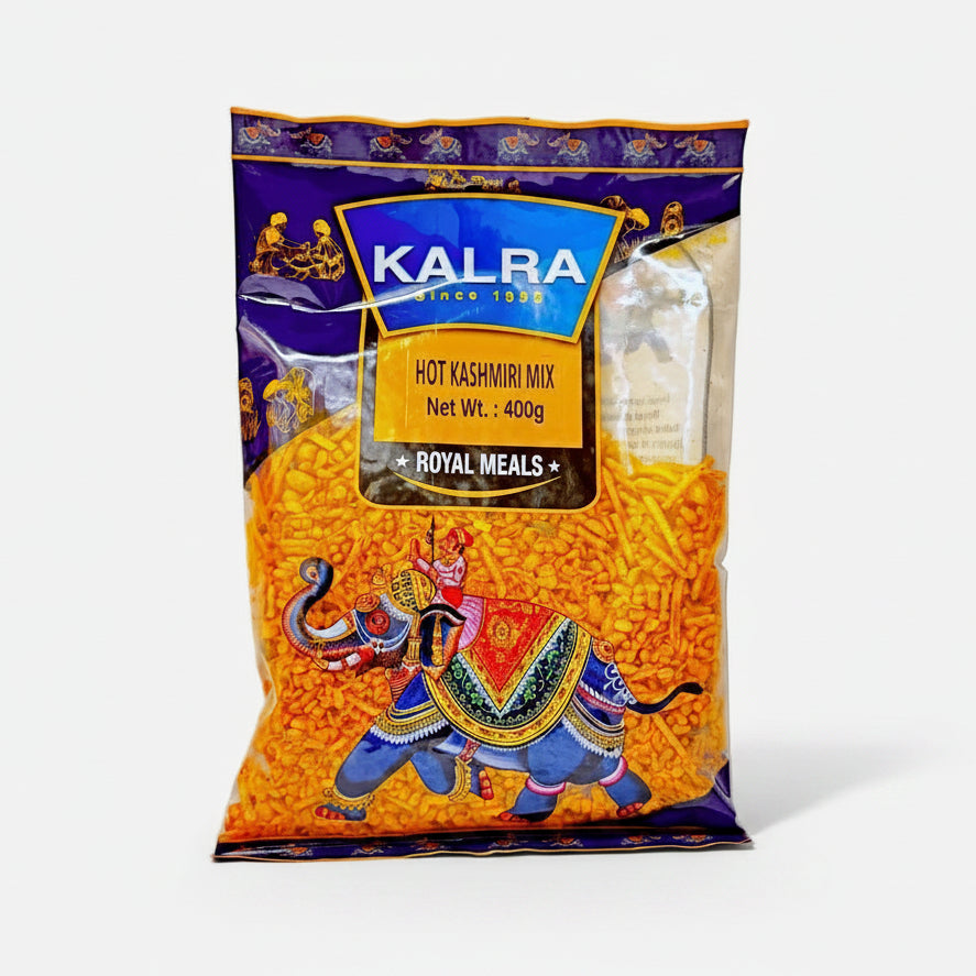 Packaged food product with 'Kalra' branding on a white background