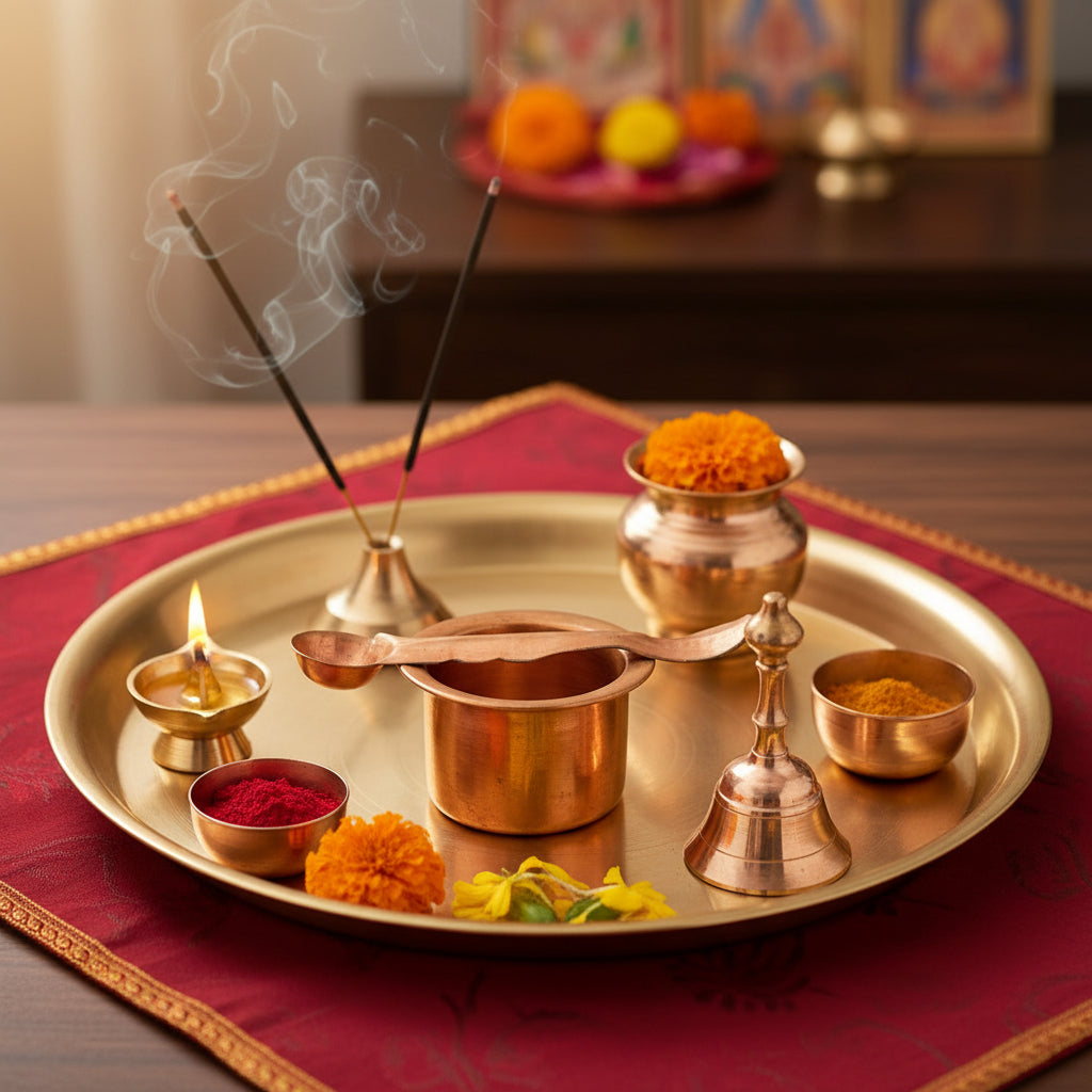 Copper cup with a unique design on a white background