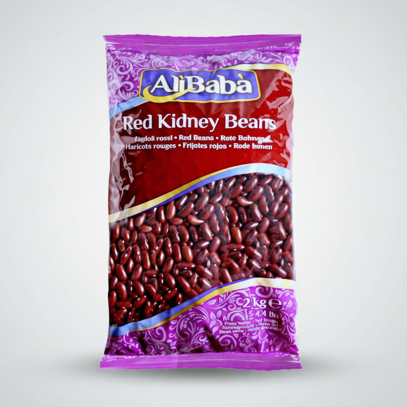 A package of Alibaba brand red kidney beans weighing 2kg.