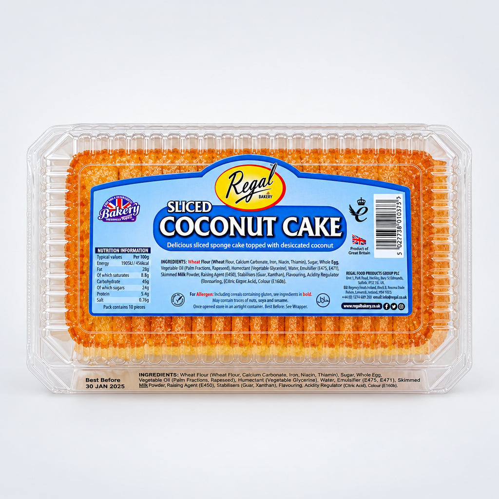 Regal Coconut Cake Sliced - 450g