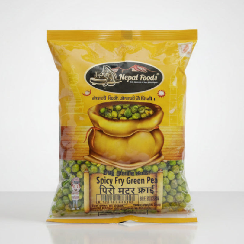 Packaged food product with 'Nepal Foods' branding on a white background