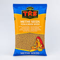 A packaged product of TRS Methi Seeds, also known as Fenugreek Seeds, displayed against a white background.