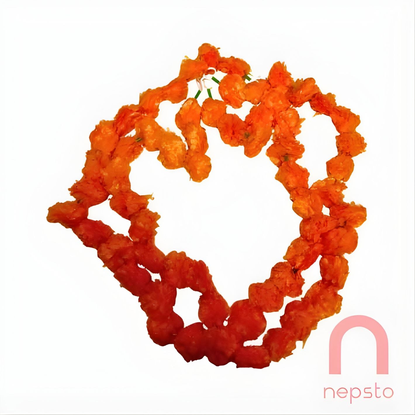 Marigold Garland / Sayapatri Mala (1 strip) - Orange (Plastic)
