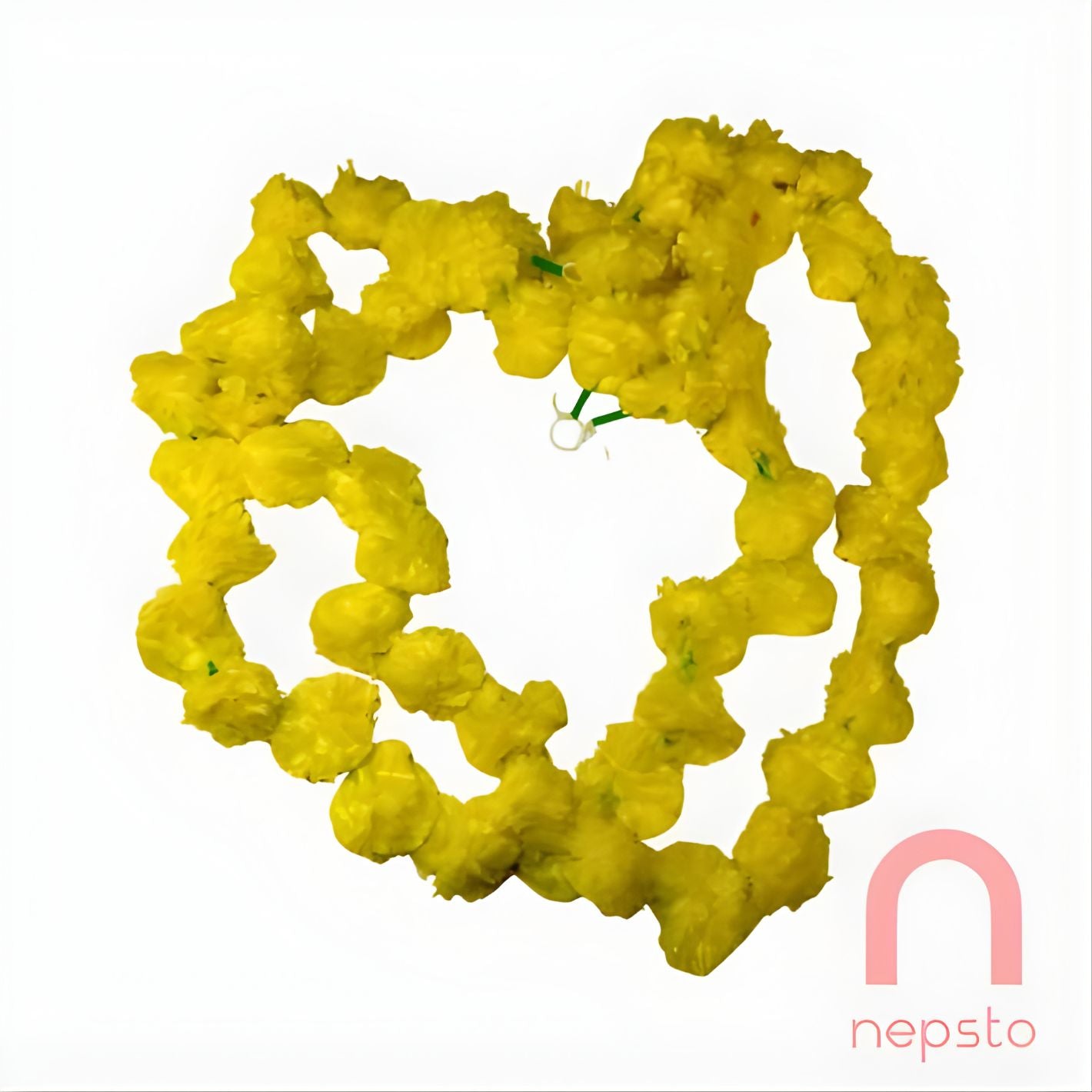 Marigold Garland / Sayapatri Mala (1 strip) - Yellow (Plastic)