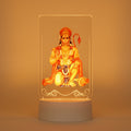 LED lamp with a depiction of a deity on a white background