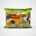 Pack of Wai Wai instant noodles with a white background