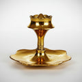 Gold-colored traditional lamp on a white background with 'nepsto' branding.