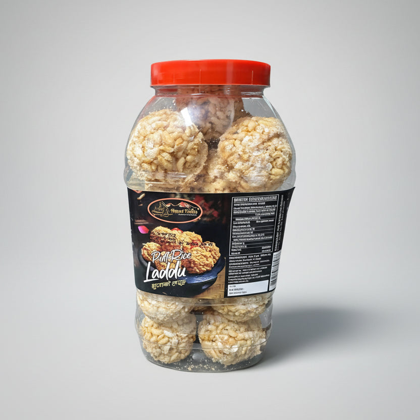 Packaged dessert with a red lid on a white background