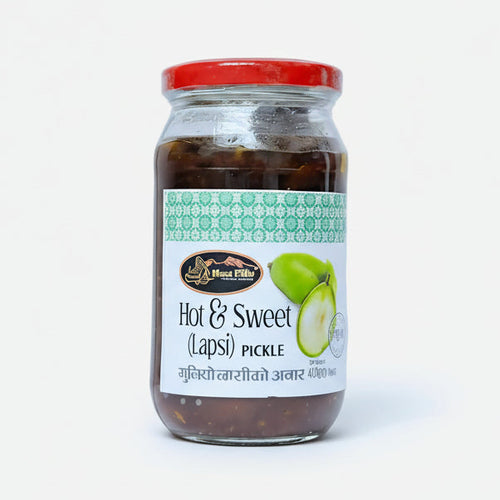 hot and sweet lapsi pickle