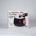 Hawkins pressure cooker packaging on a white background
