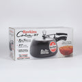 Hawkins Contura XT pressure cooker packaging with product image and features on a white background