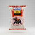 A packaged product of thin powa (Chiura), 1kg, with a decorative elephant illustration on the front, indicating it is a product from Kalra, Royal Meals.
