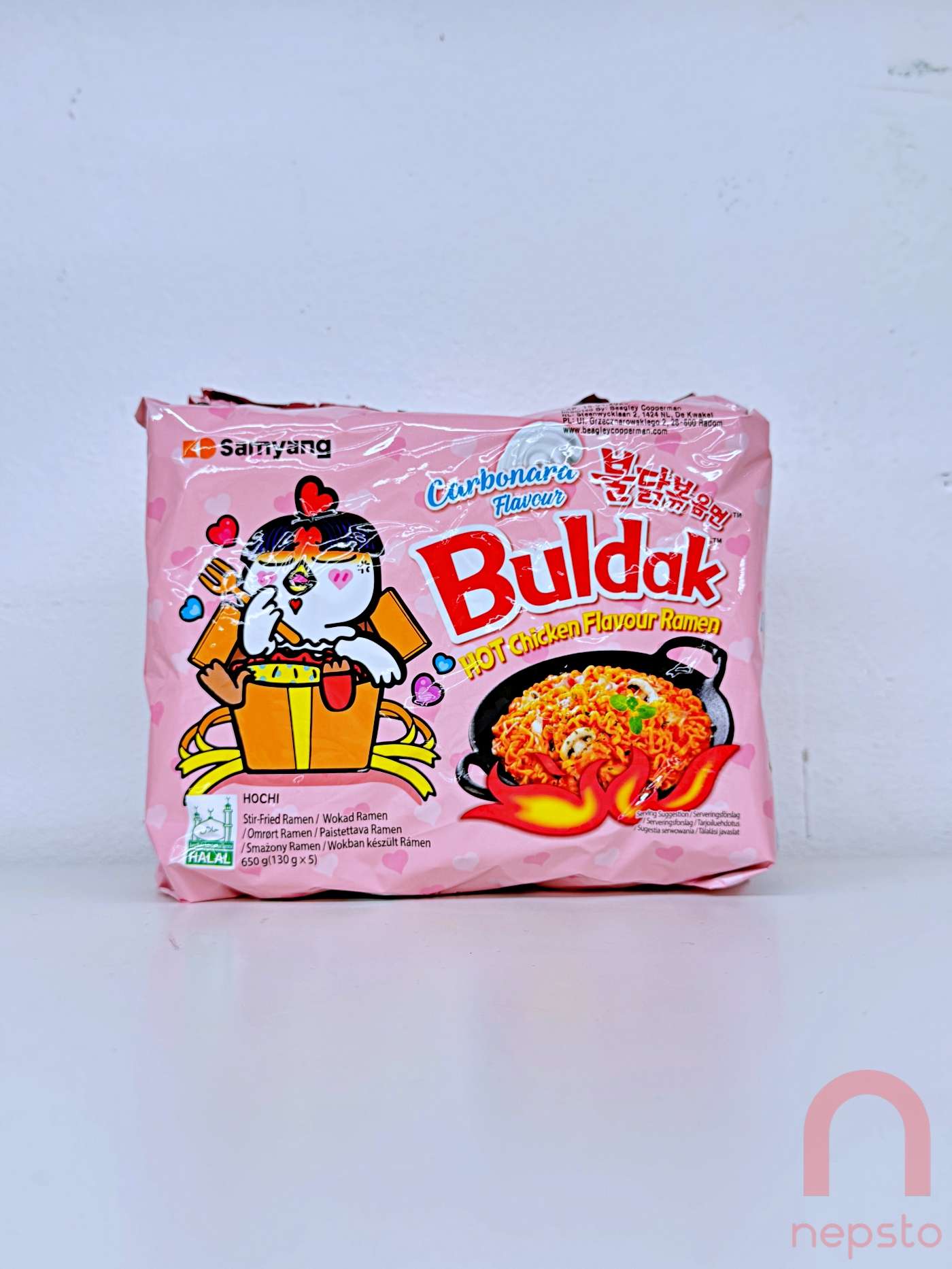 Buldak Carbonara smag - 650g