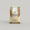 A 5kg bag of Heer Superior Basmati Rice - Extra Long, displayed against a white background.