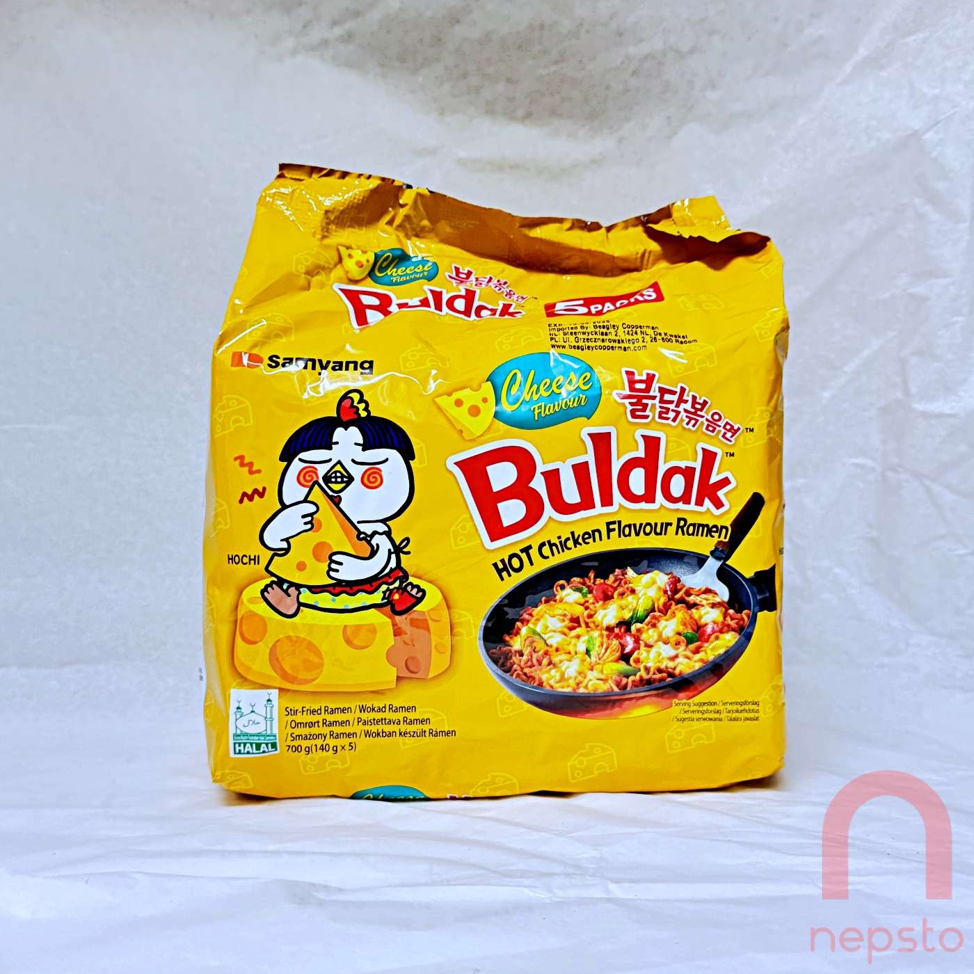 Buldak Nudler Ost - 5stk