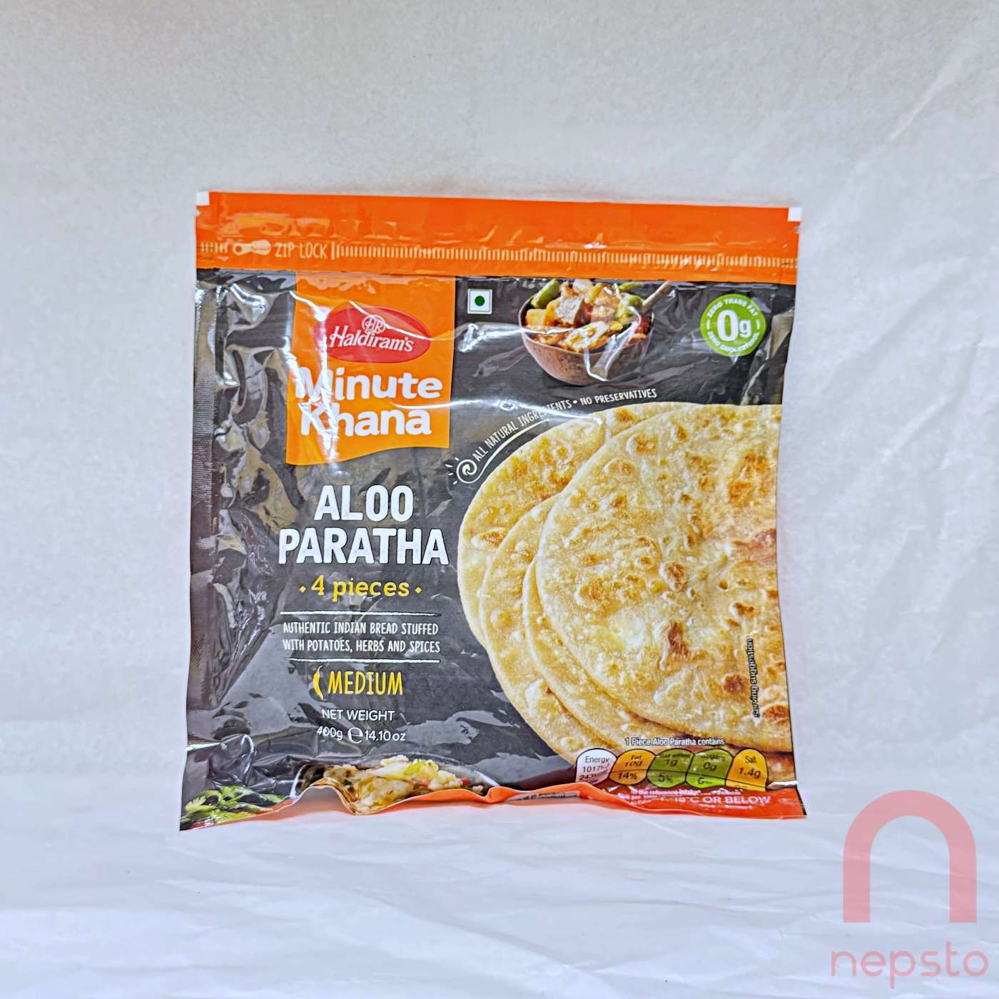 Haldiram Aloo Paratha - 400g (4stk)