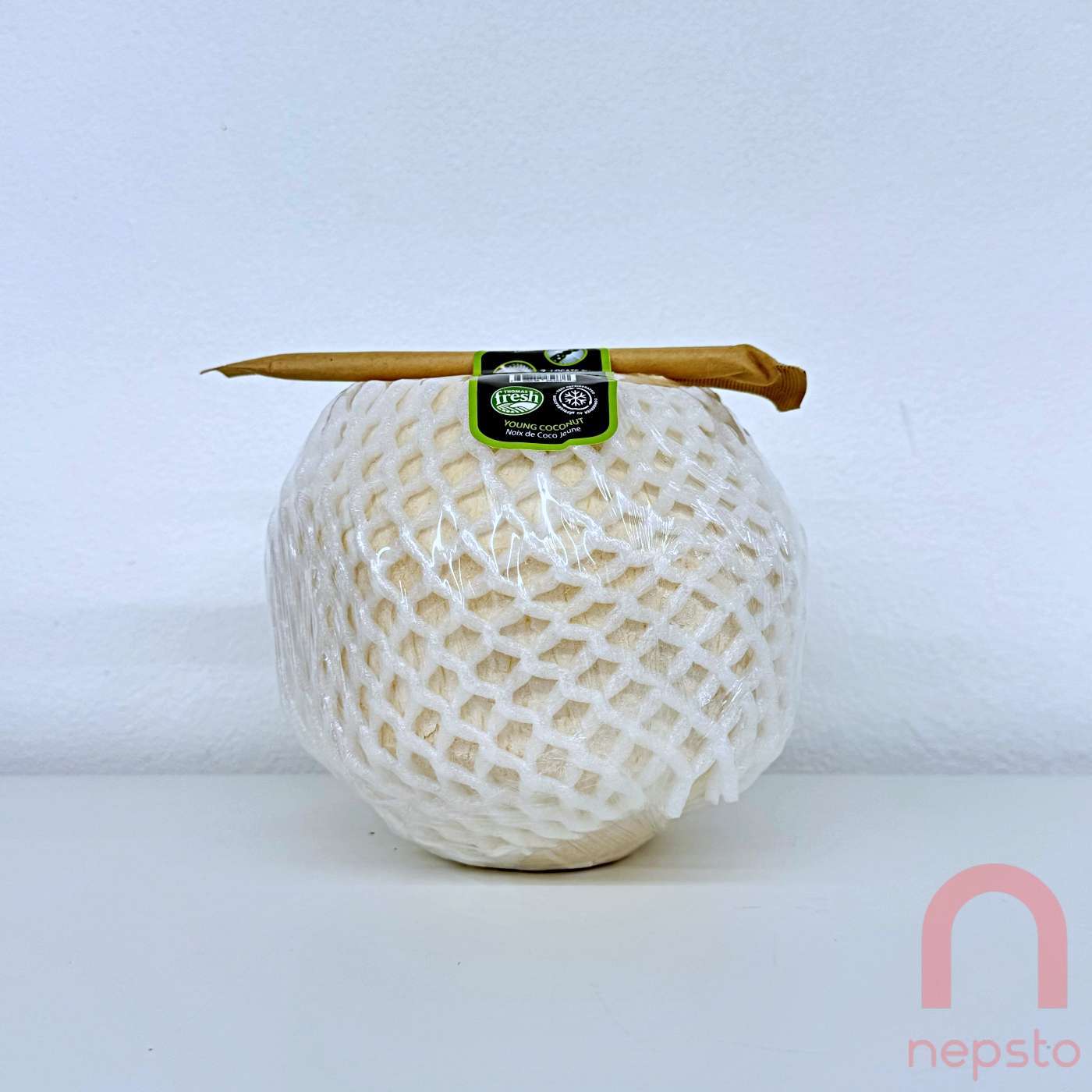 Young coconut with water