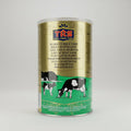 TRS butter can with gold label and cow illustration on a white background