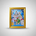 Framed artwork of deities on a white background