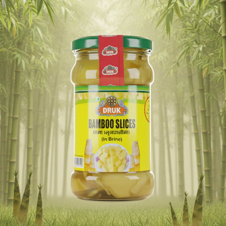 Bambusskiver i saltlage - 280 g (Druk)