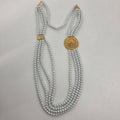 Multi-Layer Moti Haar with Gold-Tone Pendant